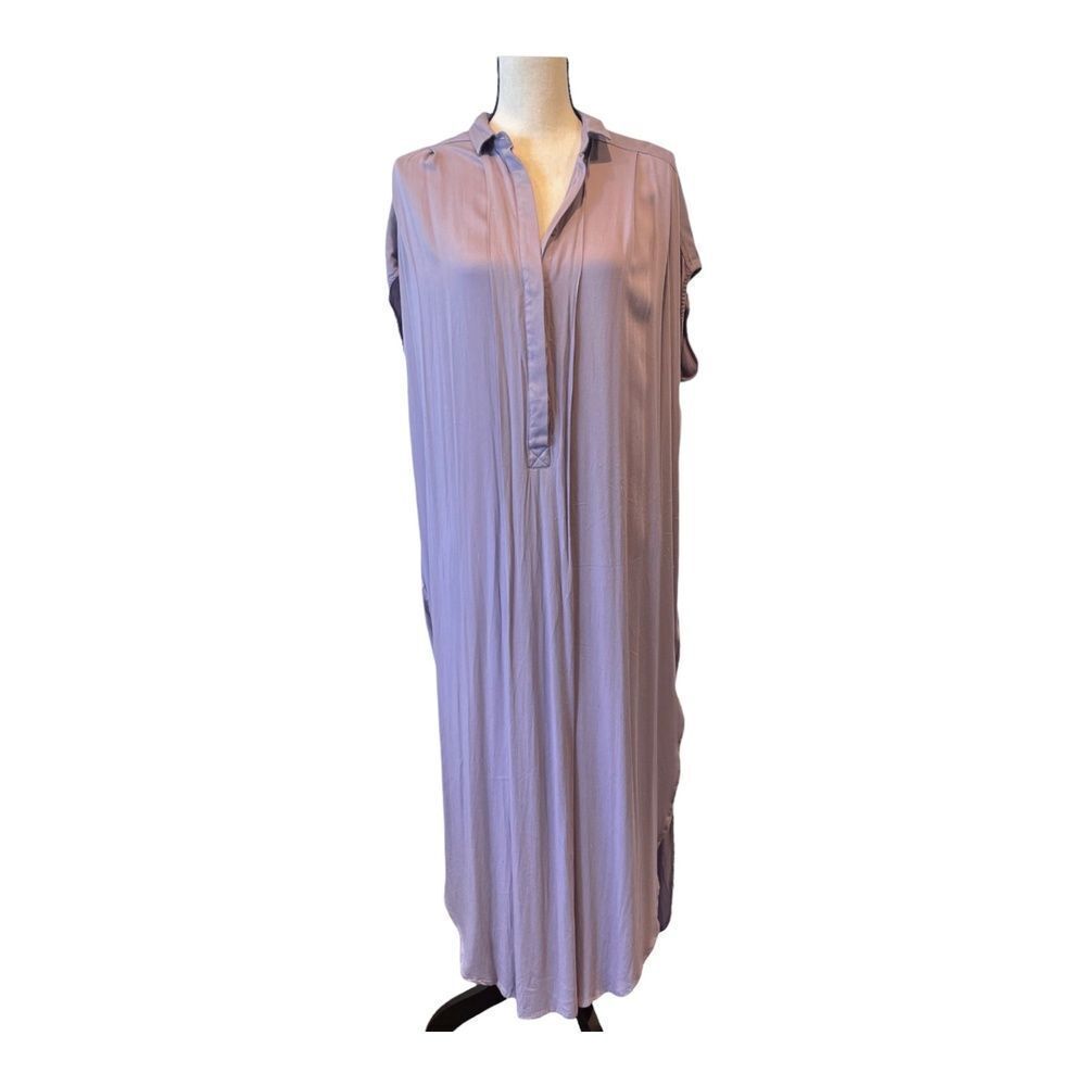 Young Fabulous & Broke YFB Womens On the Road Purple Day Shirt Dress Collared M